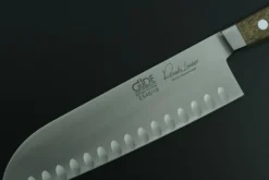 Couteau santoku alvéolé Güde Alpha Chêne 18cm en acier forgé
