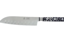 Couteau santoku Au Nain Pépite lame forgée alvéolée 20cm