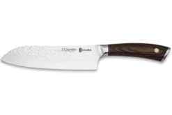 Couteau Santoku 3 Claveles Sakura manche pakka 17,5cm