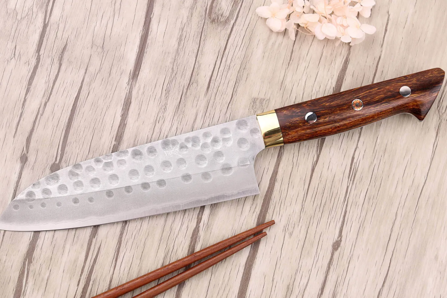 Couteau santoku 16,5cm japonais artisanal Masakage Zero