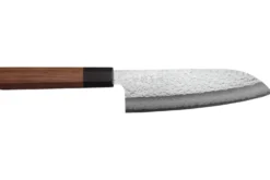 Couteau santoku 16,5cm japonais artisanal Makoto Kurosaki VG7 Damas martelé