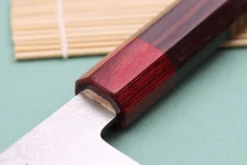 Couteau santoku 16cm japonais artisanal Nakamura Kaishin Ginsan Damas