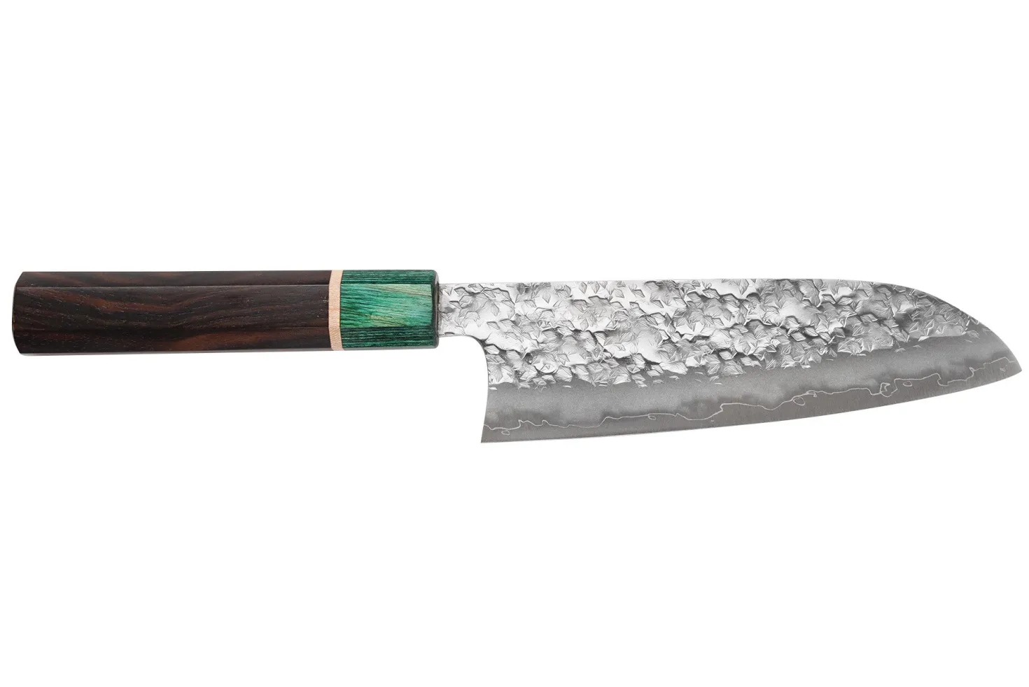Couteau santoku 16,5cm japonais artisanal Makoto Kurosaki Samidorizuki SGStrix