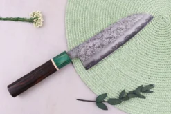 Couteau santoku 16,5cm japonais artisanal Makoto Kurosaki Samidorizuki SGStrix