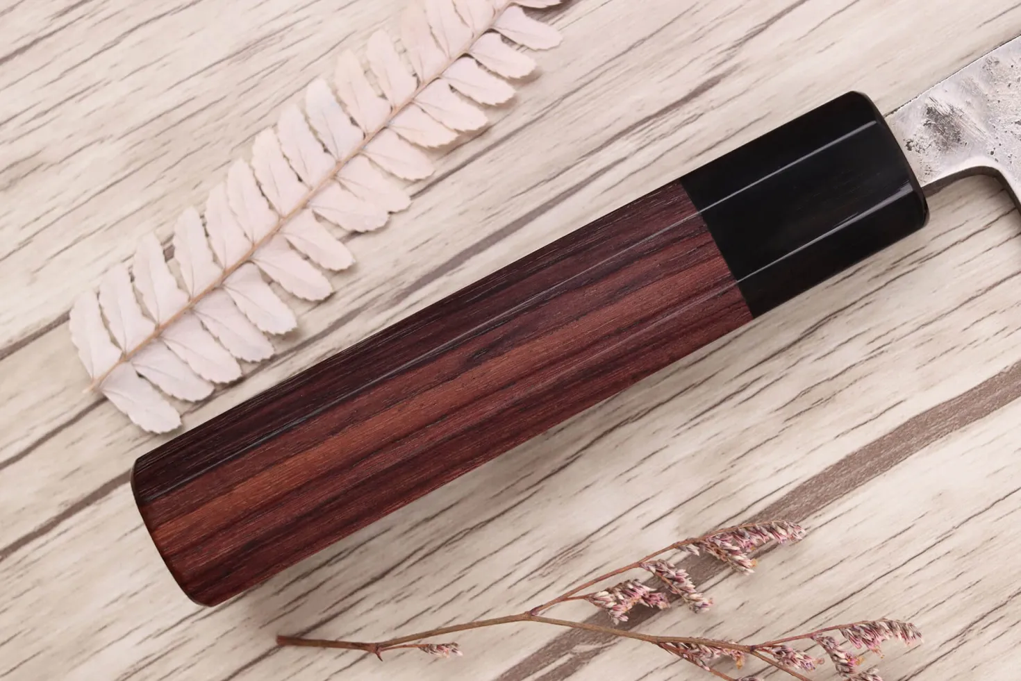 Couteau santoku 16,5cm japonais artisanal Yoshimune par Kawamura WS2 poli