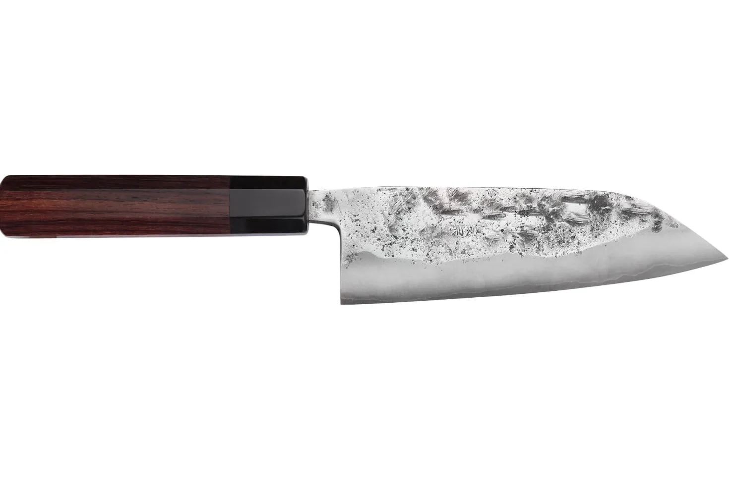Couteau santoku 16,5cm japonais artisanal Yoshimune par Kawamura WS2 poli