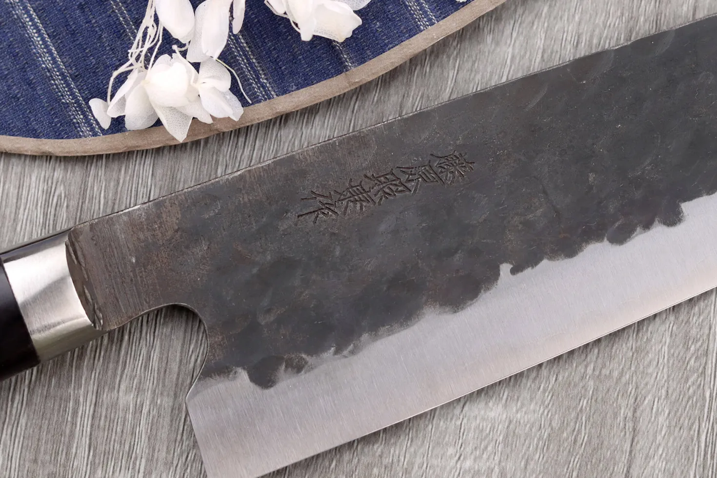 Couteau santoku 18cm japonais artisanal Fujiwara Denka