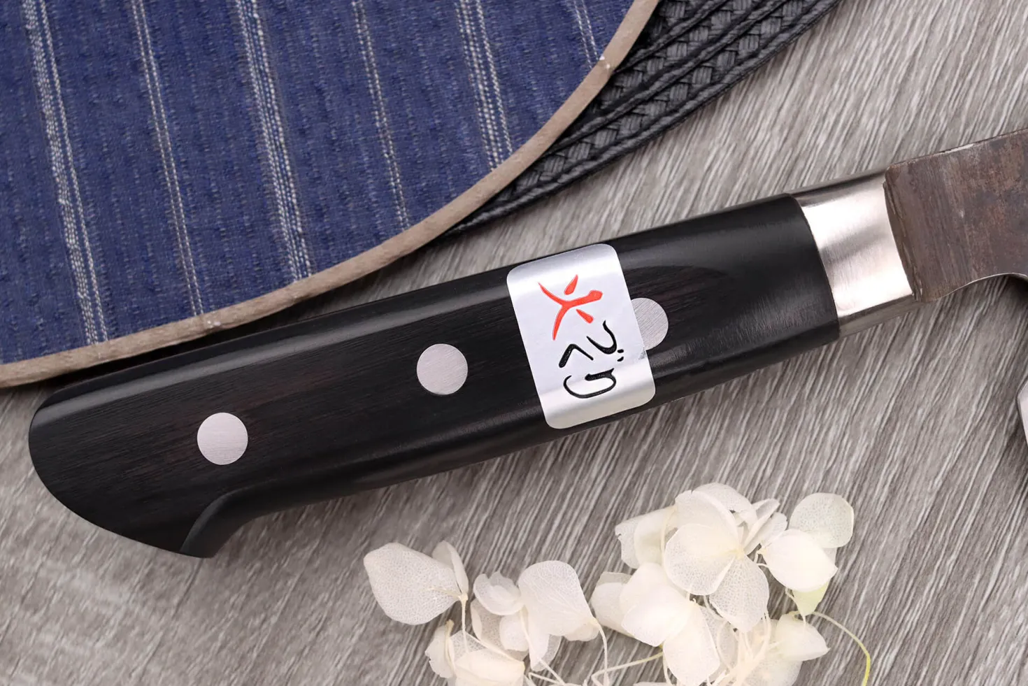 Couteau santoku 18cm japonais artisanal Fujiwara Denka
