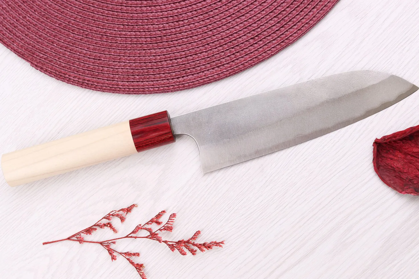 Couteau santoku 16,5cm japonais artisanal Masakage Yuki Shirogami 2