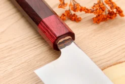 Couteau santoku 16,5cm japonais artisanal Takeshi Saji VG10 Rainbow