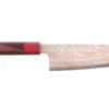 Couteau santoku 16,5cm japonais artisanal Takeshi Saji VG10 Rainbow Nashiji
