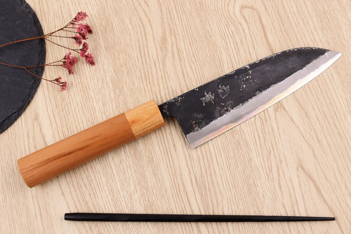 Couteau santoku 16,5cm japonais artisanal Kouki Hashimoto BS2