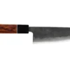 Couteau santoku 16,5cm japonais artisanal Yuzo Black Nashiji