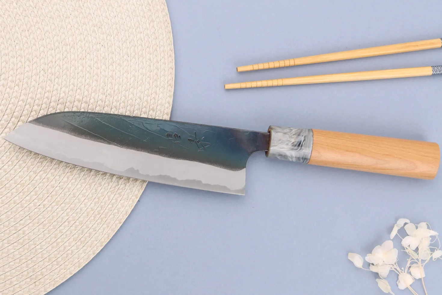 Couteau santoku 16,5cm japonais artisanal Masakage Mizu