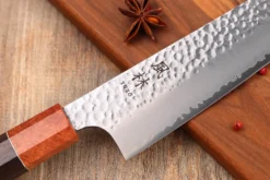 Couteau santoku 17cm japonais artisanal Yuzo Akira Tsuchime VG10