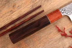 Couteau santoku 17cm japonais artisanal Yuzo Akira Tsuchime VG10