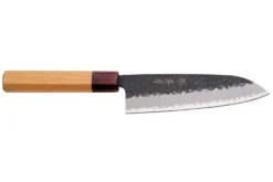 Couteau santoku 16,5cm japonais Sakai Takayuki AS brut de forge