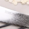 Couteau santoku 18cm japonais Sakai Takayuki Grand Chef Seigaiha Damas 45 couches
