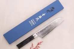 Couteau santoku 18cm japonais Sakai Takayuki Grand Chef Seigaiha Damas 45 couches