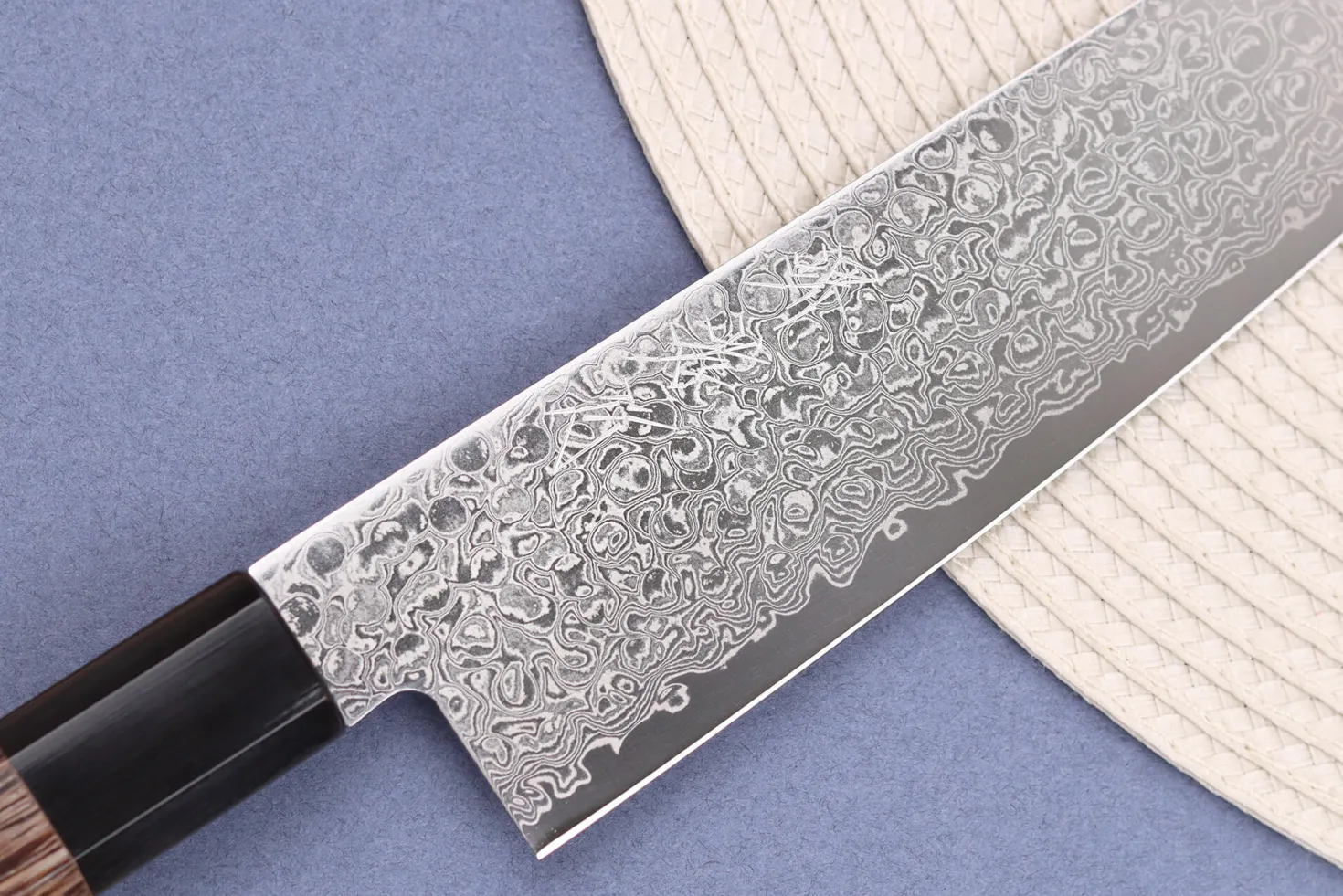 Couteau santoku 18cm japonais Sakai Takayuki Ginga damas
