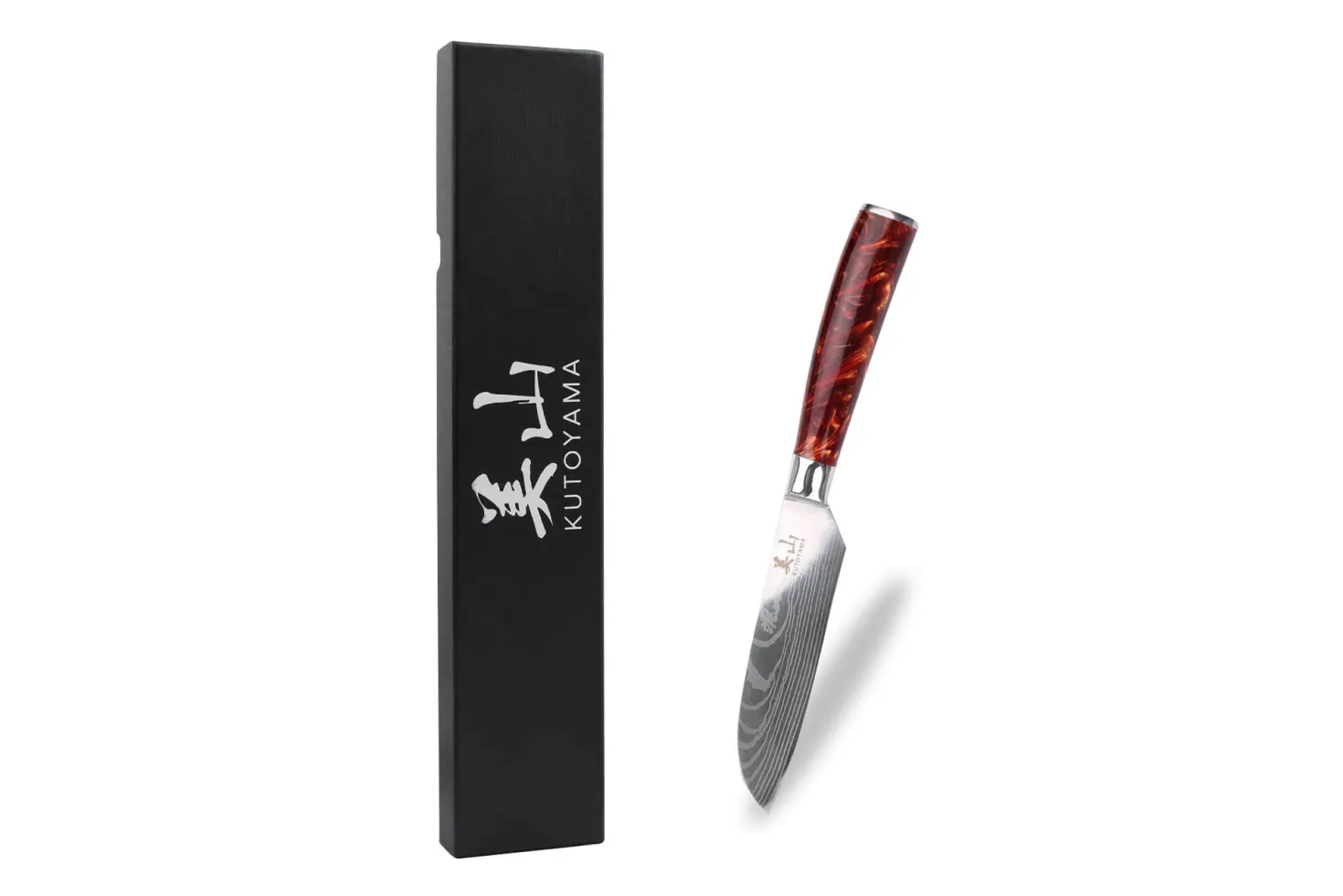 Couteau santoku 12cm Kutoyama Red Flame