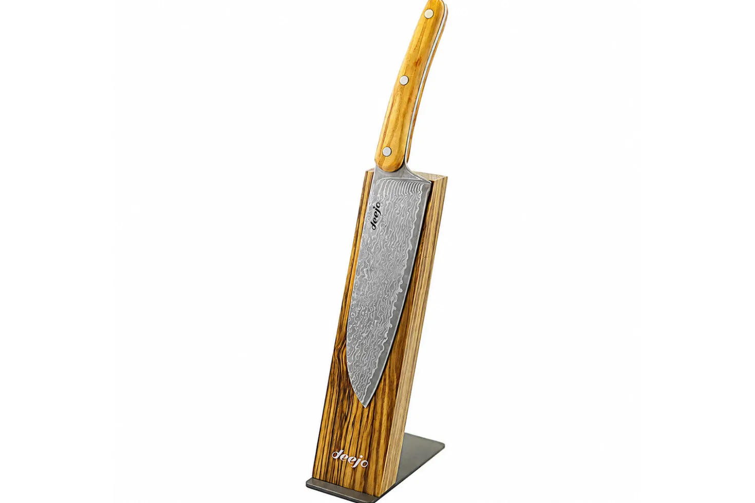 Couteau santoku Deejo lame damas 17cm Édition limitée 2025 avec support magnétique