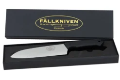 Couteau santoku Fallkniven Chef's Knife K2 lame 17,5cm manche thermorun noir