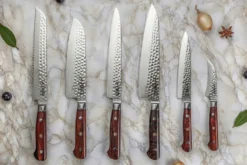 Couteau santoku Fukito Rosewood Damas 67 couches 18cm