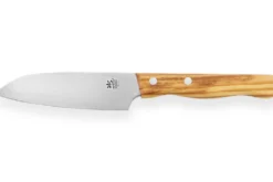 Couteau santoku Gehring Look lame 11cm damas 65 couches manche olivier