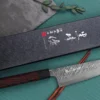 Couteau santoku japonais artisanal Yu Kurosaki Fujin 16,5cm SG2