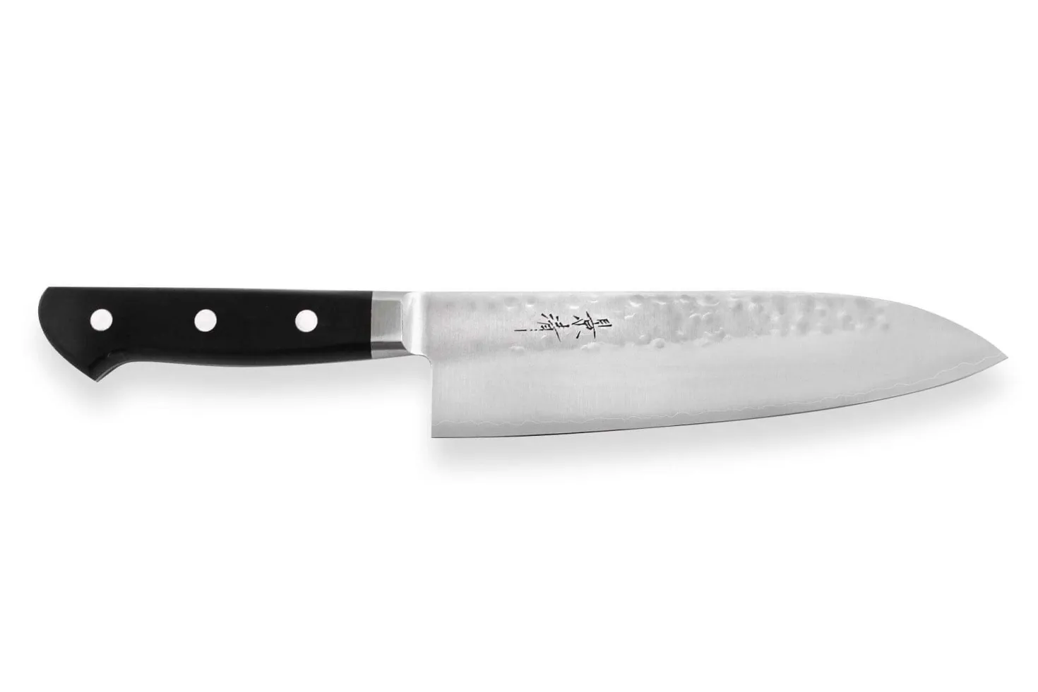 Couteau santoku japonais artisanal Kagekiyo Hammered 18cm