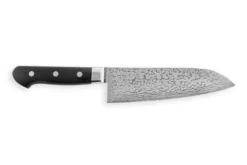 Couteau santoku japonais artisanal Yoshihiro VG10 damas 33 couches 16.5cm