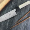 Couteau santoku japonais artisanal Masakage Shimo 17cm Shirogami