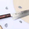 Couteau santoku japonais 17cm Sakai Takayuki Nanairo Wine Damas VG10