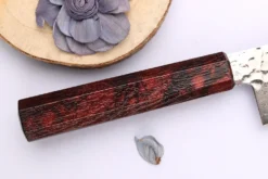 Couteau santoku japonais 17cm Sakai Takayuki Nanairo Wine Damas VG10