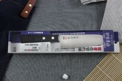 Couteau santoku japonais Kanetsugu Rev 21 lame 13.5cm micro dentée
