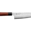 Couteau santoku japonais Kanetsugu Heptagon Uto martelé 17cm