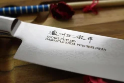 Couteau santoku japonais Satake Cutlery Helios 17cm damas 69 couches