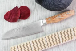 Couteau santoku japonais Shimomura Un-Ryu 16cm damas 33 couches