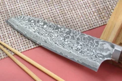 Couteau santoku japonais Takeshi Saji R2 Damas Mosaïque 17,5cm