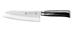 Couteau santoku japonais Tamahagane Tsubame lame martelée 17.5cm acier VG5