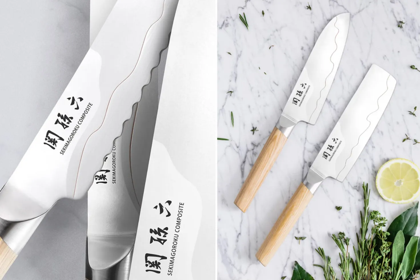 Couteau Santoku Kai Seki Magoroku Composite lame 16,5cm