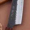 Couteau santoku kengata 16cm japonais Sakai Takayuki AS brut de forge