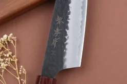 Couteau santoku kengata 16cm japonais Sakai Takayuki AS brut de forge
