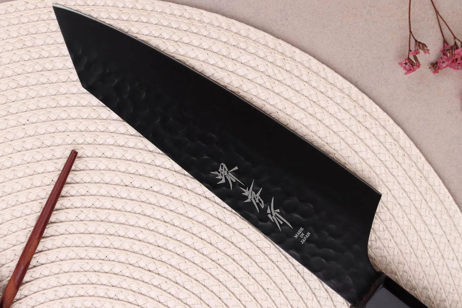 Couteau santoku kiritsuke 16cm japonais Sakai Takayuki Kurokage VG10 manche en wengé