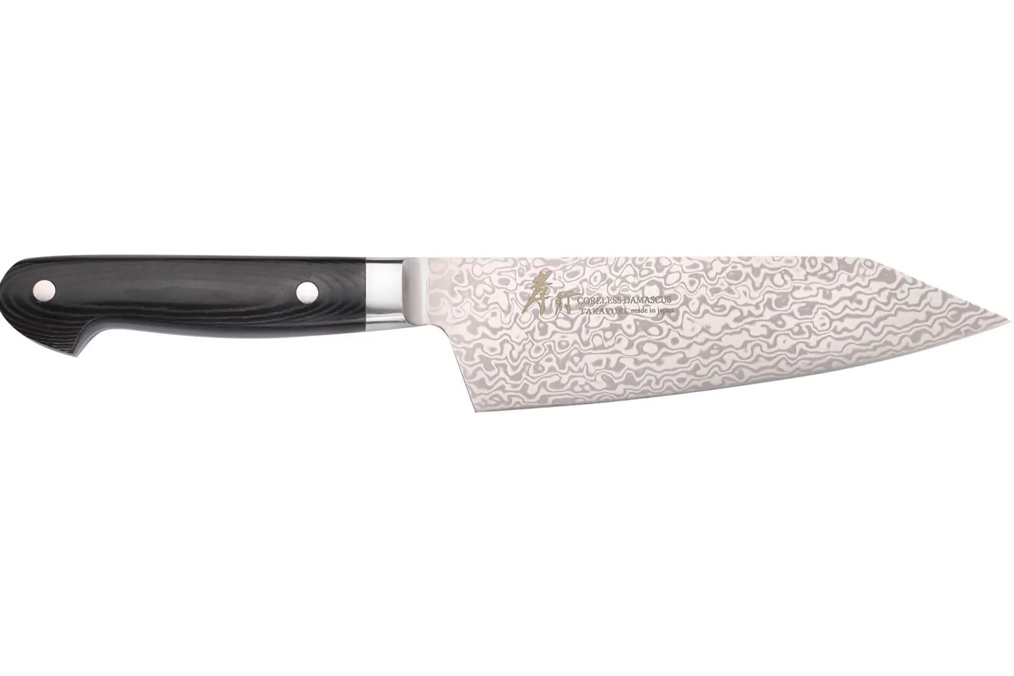 Couteau santoku kiritsuke 16cm japonais Sakai Takayuki Coreless Damascus