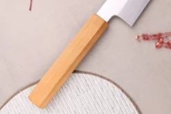 Couteau santoku kiritsuke 18cm japonais artisanal Hado Ginsan Cherry