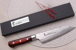 Couteau santoku kiritsuke japonais 16cm Sakai Takayuki Damascus Western 33 couches