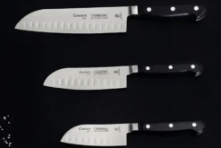 Couteau santoku Tramontina Century lame forgée 13cm manche polycarbonate noir