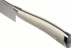 Couteau santoku Wüsthof Classic Ikon blanc forgé lame alvéolée 17cm